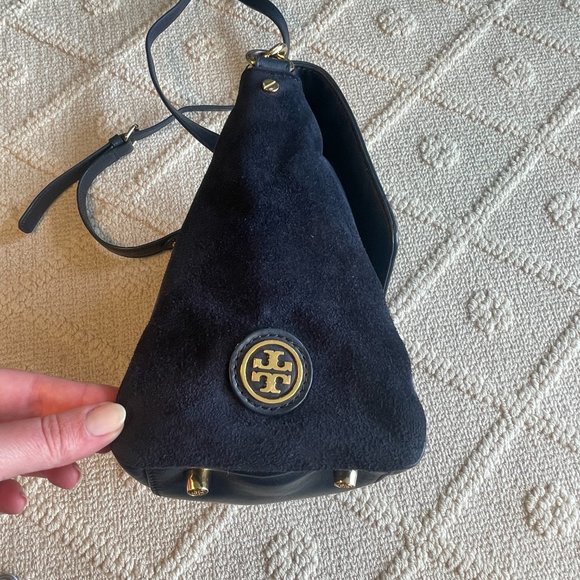 Tory Burch Medium Navy Satchel - Picture 13 of 15